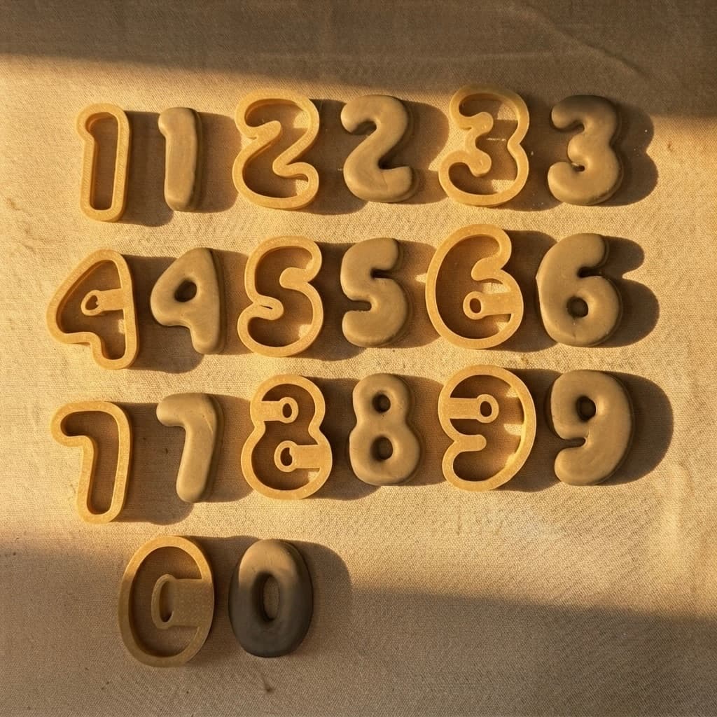 Recortador Bubble Letter - Número (INDIVIDUAL), Ferramentas